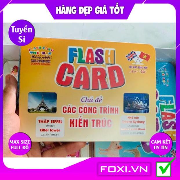 Thẻ học thông minh 18 chủ đề song ngữ chuẩn Glenn Doman Flashcard-Món quà học tập không thể thiếu cho các bé