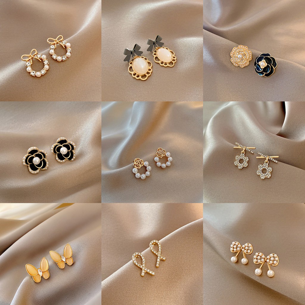 Bông tai bạc s925 sang trọng thời trang hè cao cấp cho nữ F081