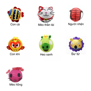 Bộ Kit Tự Làm Đèn Lồng Trung Thu Cho Bé (Có Đèn Led Nhấp Nháy Màu Sắc)