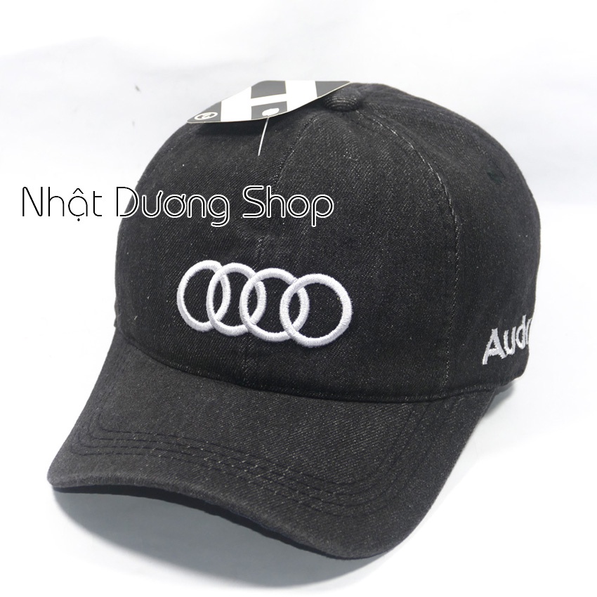 Nón kết jeans thời trang thêu chữ Au di &amp; B.M.W - cá tính, phong cách phù hợp cho cả nam và nữ