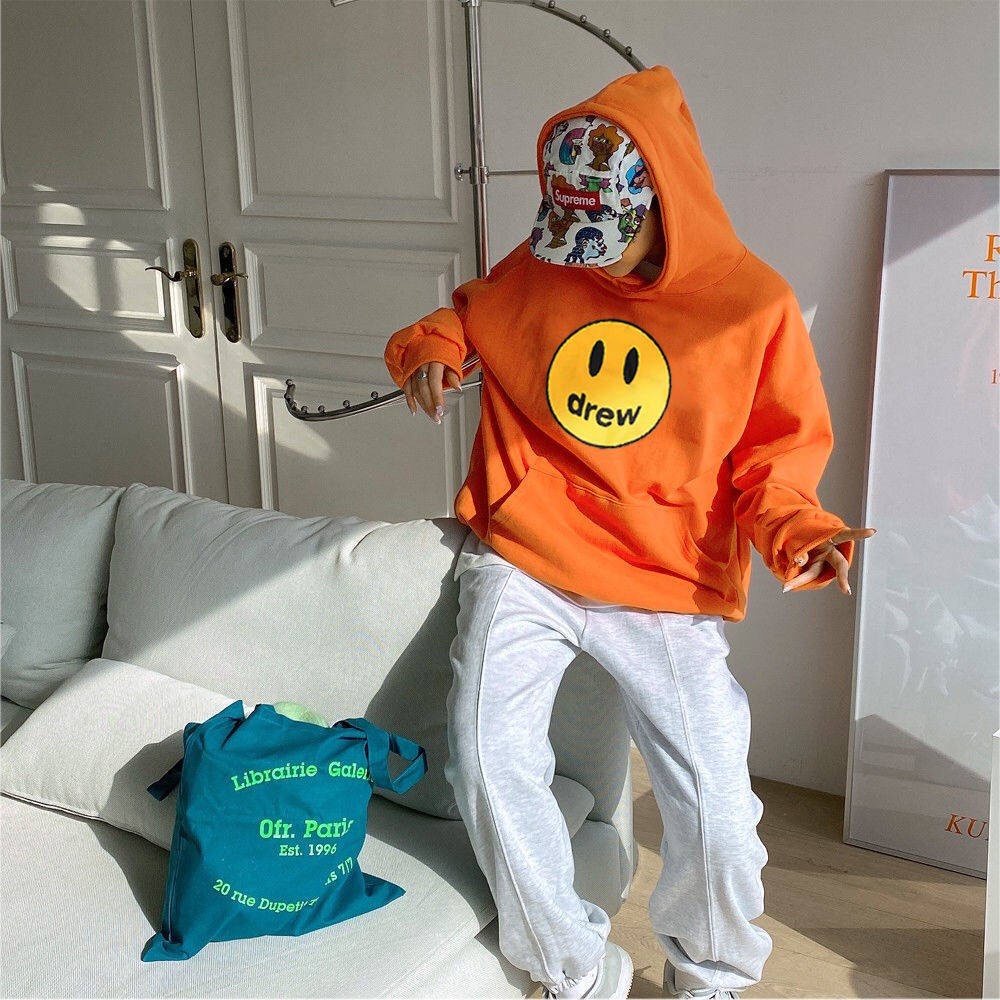 [Siêu Phẩm] Áo hoodie mặt cười DREW . Áo nỉ hoodie form rộng kiểu dáng unisex nam nữ mặc được | BigBuy360 - bigbuy360.vn