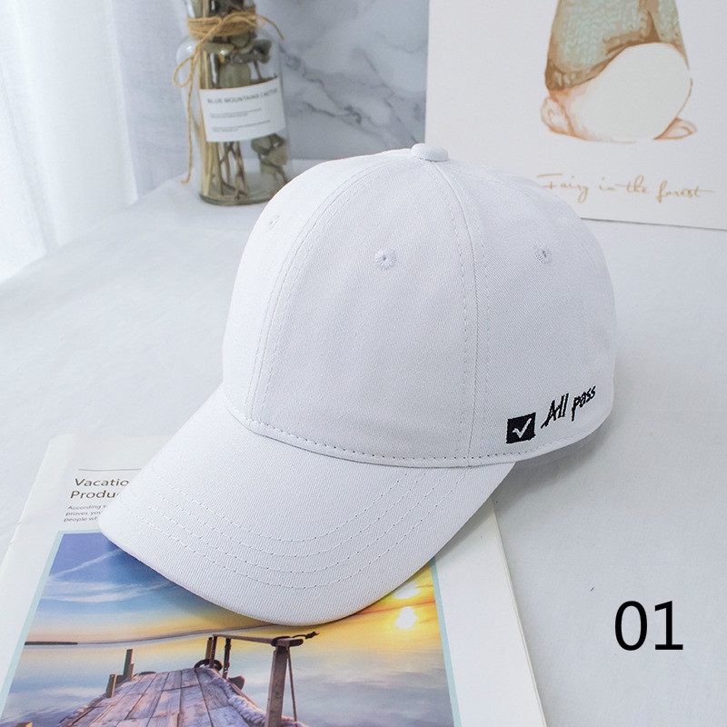 Nón Lưỡi Trai LINJW Thêu Chữ Đơn Giản Cho Cả Nam Và Nữ