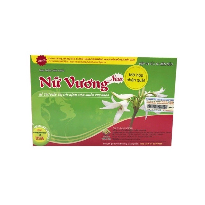 Viên uống Nữ vương new - Hộp 30 viên