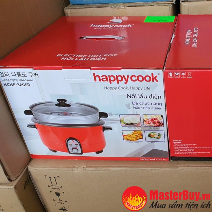 Nồi Lẩu Điện Đa Năng Happy Cook HCHP-360RS