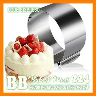 Khuôn ấn mousse ring TRÒN điều chỉnh từ 16 đến 30cm