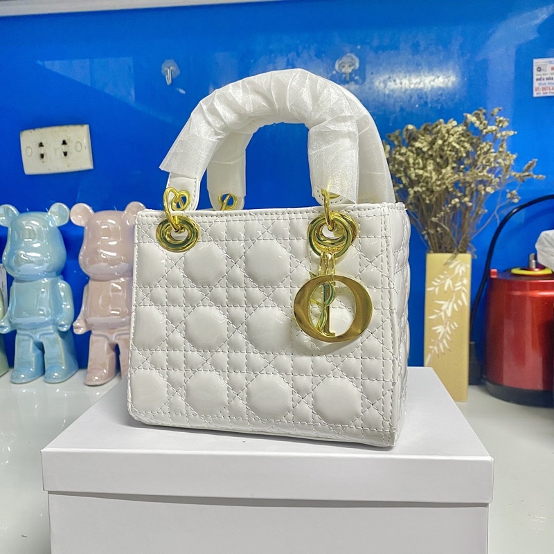 Túi xách nữ cầm tay bản da bóng 3 ô  DiDiBag