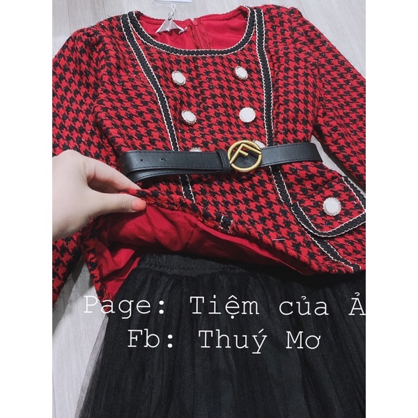 Sét dạ thiết kế cao cấp sang chảnh 3 món kèm ảnh thật 3 màu _Tiệm của Ả | BigBuy360 - bigbuy360.vn