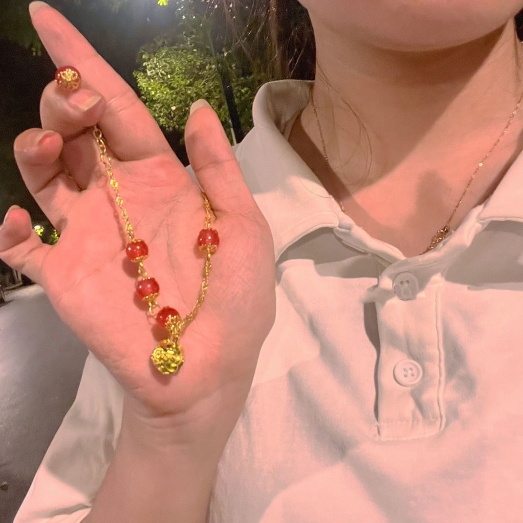 Vòng Tay Chuỗi Hạt Ngọc Bích Nhân Tạo Hình Thỏ Thời Trang Cho Nữ