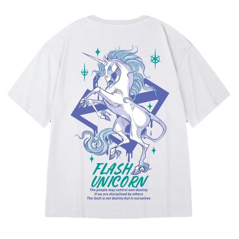 Áo Thun Dáng Rộng In Họa Tiết Hoạt Hình Phong Cách Hip Hop Nhật Bản Thời Trang Mùa Hè Cho Nam Và Nữ Cỡ M-8XL