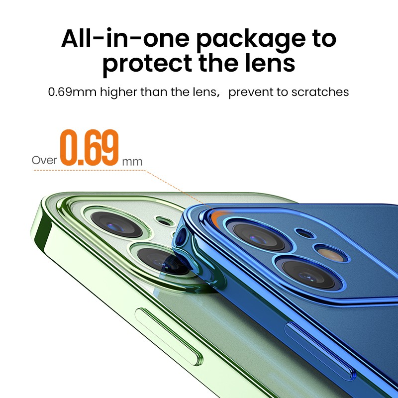 Ốp điện thoại UGREEN TPU mềm siêu mỏng chống sốc thích hợp cho iPhone 12 12 Pro