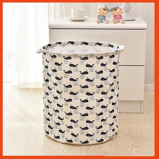 [Hàng loại 1] Giỏ Đựng Đồ Sọt Vải Đựng Quần Áo Da Năng Phong Cách Nhật Bản 30*45cm