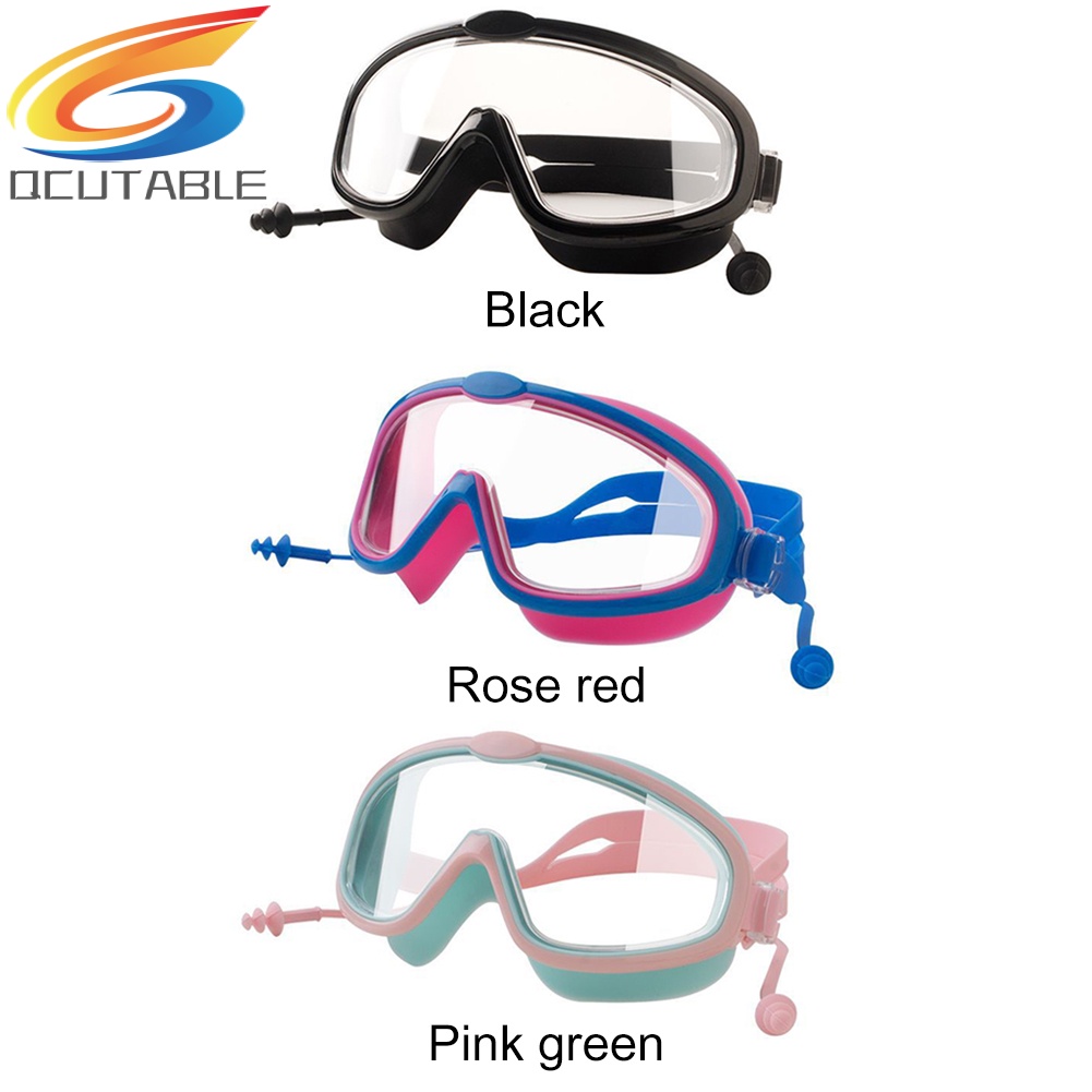 Kính bơi có nút bịt tai chống sương mù tiện lợi cho bé