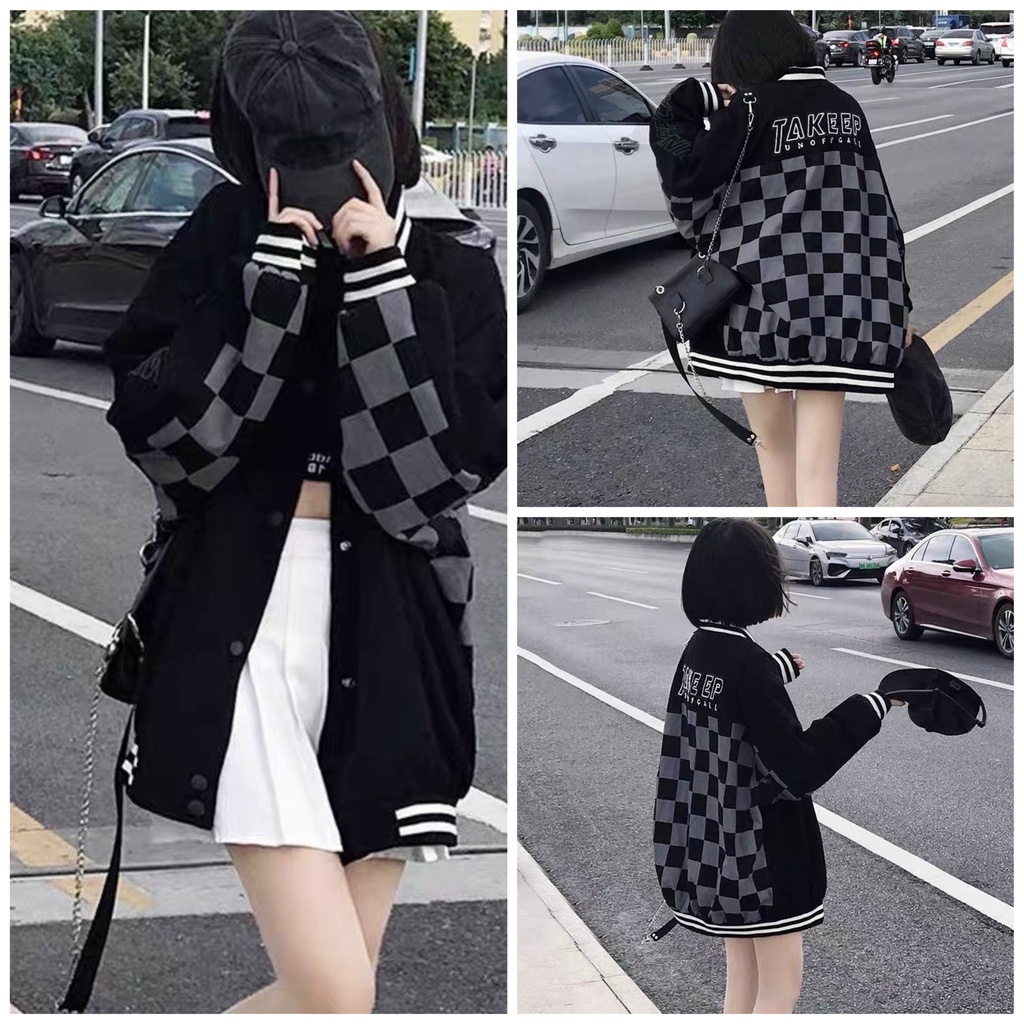 🌸 Khoác bóng chày tay phồng kiểu dáng thể thao form rộng hàn quốc 🌸