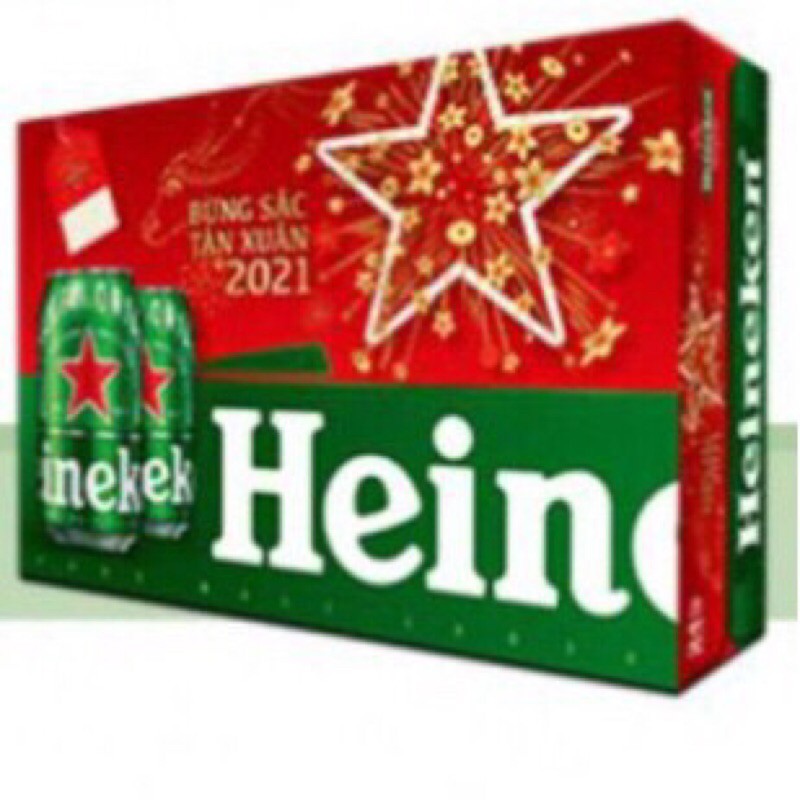 MẪU MỚI Thùng 24 lon bia Heineken 330ml