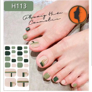 Set 22 miếng sticker dán móng chân siêu xinh