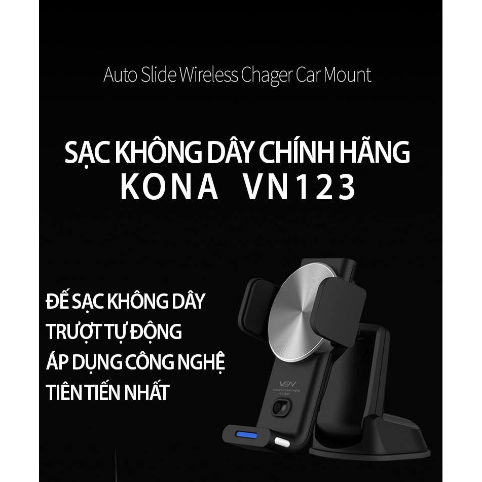 [BIG SALE] Sạc nhanh không dây KONA cho ô tô chính hãng Hàn Quốc