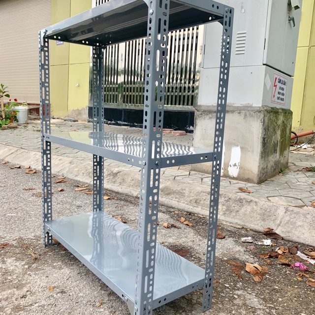 Kệ sắt v lỗ 3 tầng dài 60 rộng 40 cao 100