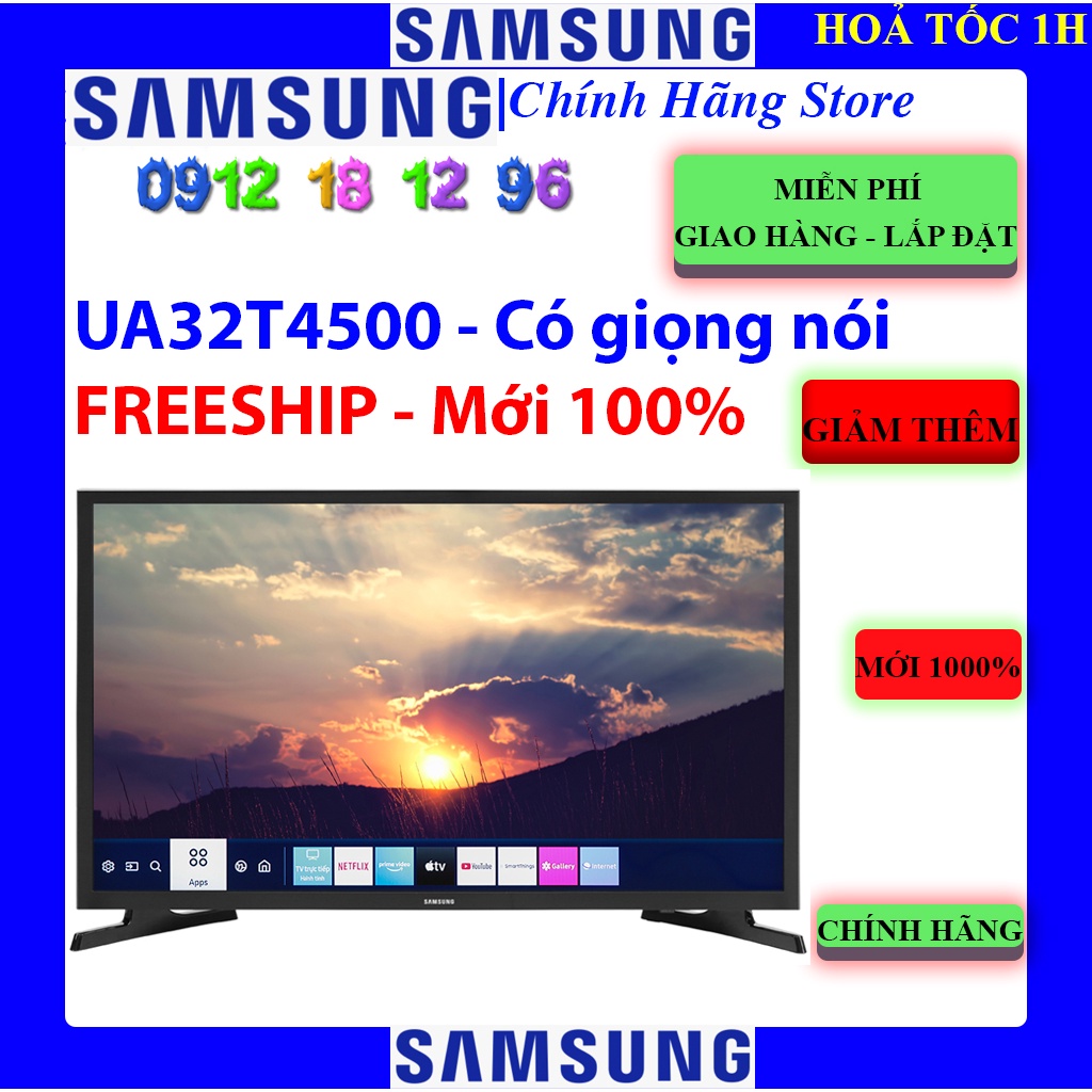 [Mã ELHAMS5 giảm 6% đơn 300K] Smart Tivi Samsung 32 inch UA32T4500 - UA32T4300 - 32T4300 - 32T4500