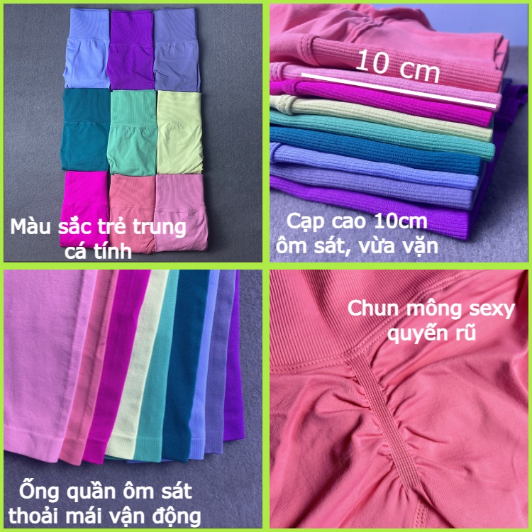[Mã CHANG10K giảm 20%] Quần tập gym nữ Mitaogirl, quần legging nữ, Lưng cao, Chun mông, Tôn dáng, Co giãn 4 chiều. | BigBuy360 - bigbuy360.vn
