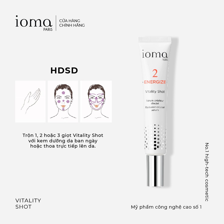 Tinh chất chống lão hóa, bảo vệ làn da toàn diện IOMA PARIS Vitality Shot 30ml