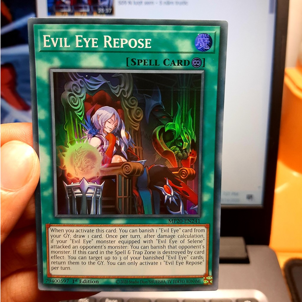 Thẻ Bài Mint90 Yugioh Spell Evil Eye Repose