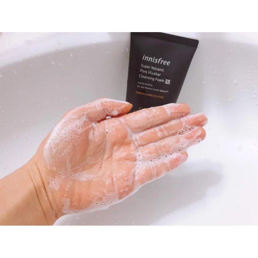 Sữa rửa mặt Innisfree SUPER Volcanic Pore Micellar Cleansing Foam 2x 150ml | BigBuy360 - bigbuy360.vn