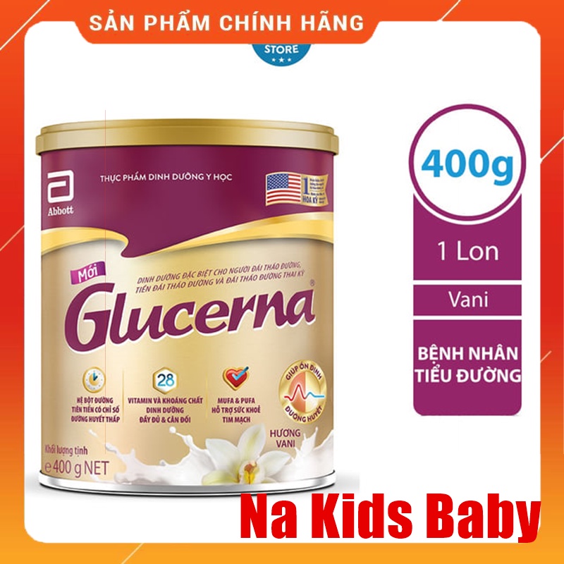 Sữa Bột Abbott Glucerna Hương Vani Hộp 400g chính hãng date 2023