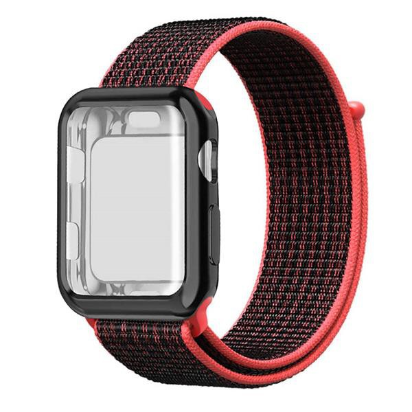 All-inclusive case + nylon strap Apple Watch iwatch strap 38mm /40mm 40mm/44mm series 6/SE/5/4/3/2/1