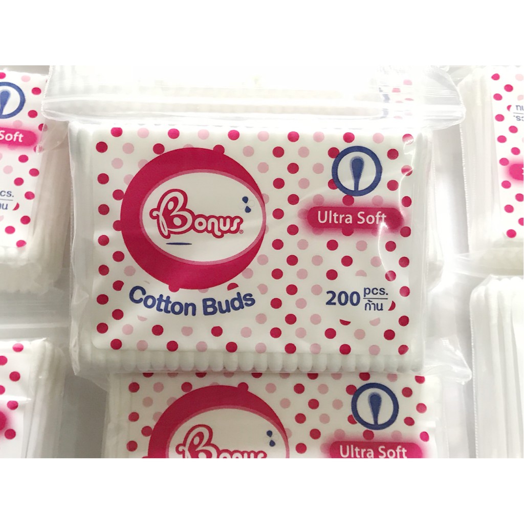 Tăm bông bonus Thái Lan gói 200 que