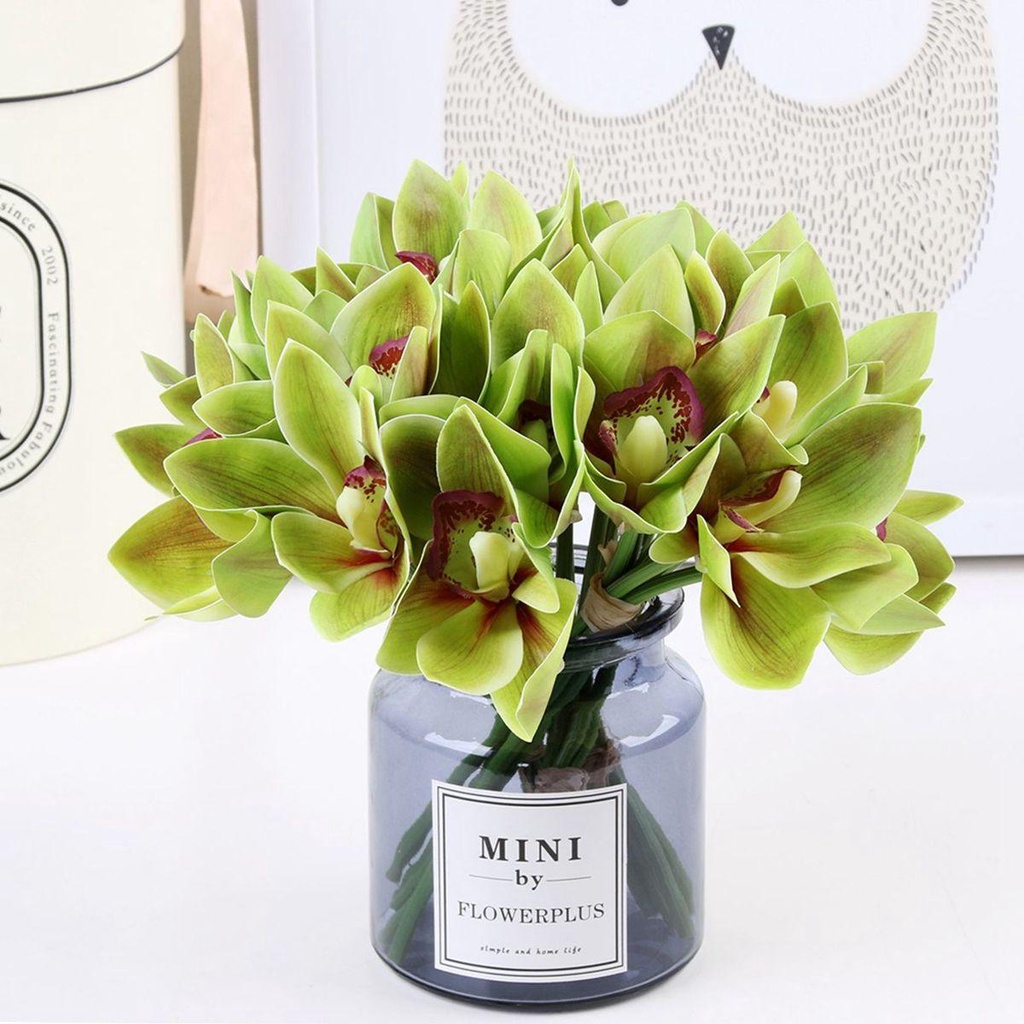 Chậu Hoa Lan Nhân Tạo Dùng Trang Trí Phòng Khách / Tiệc Cưới DIY