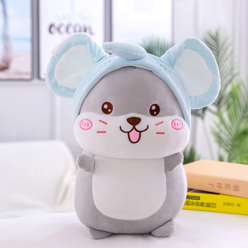 GẤU BÔNG CHUỘT HAMSTER COSPLAY VOI DỄ THƯƠNG (45CM)