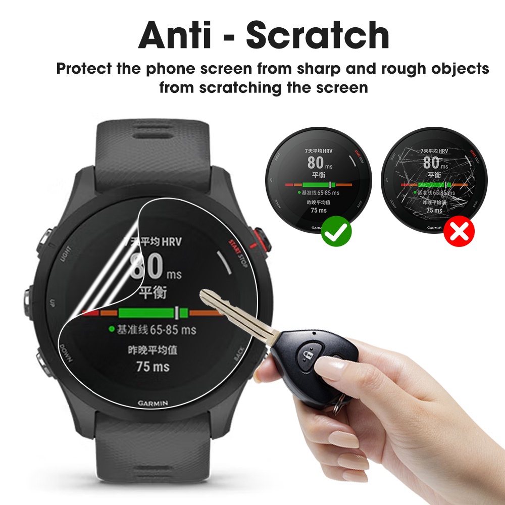 Miếng Dán Màn Hình Chống Trầy Cho Đồng Hồ Thông Minh Garmin Forerunner255