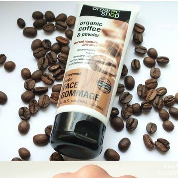 Tẩy da chết mặt Organic Shop Organic Coffee & Powder Face Gommage