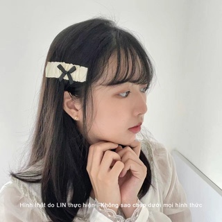 Scrunchies Cột Tóc Buộc Tóc Kẹp Tóc Ren Đính Nơ LIN