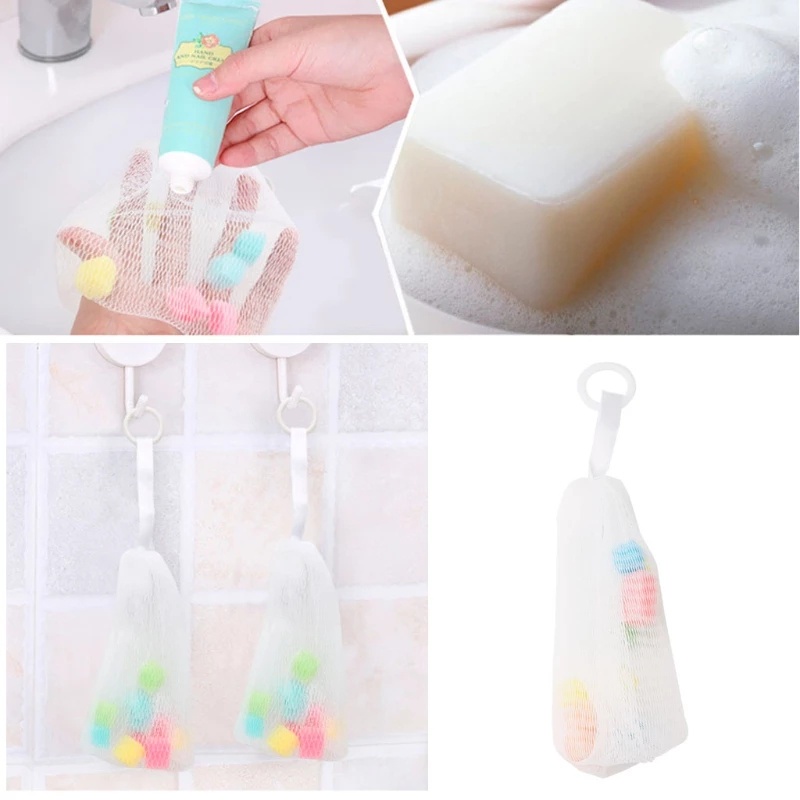 Túi Lưới Tạo Bọt Xà Phòng Rửa Mặt Tiện Lợi