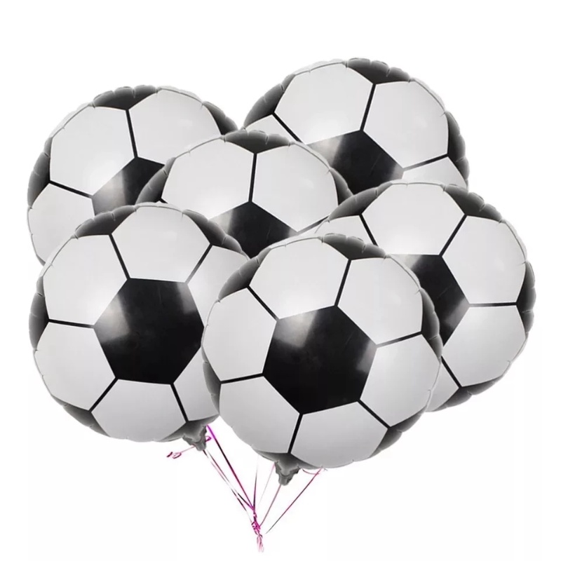 Bong Bóng Lá Nhôm 18 Inch Chủ Đề Bóng Đá Trang Trí Tiệc Sinh Nhật Cho Bé Trai