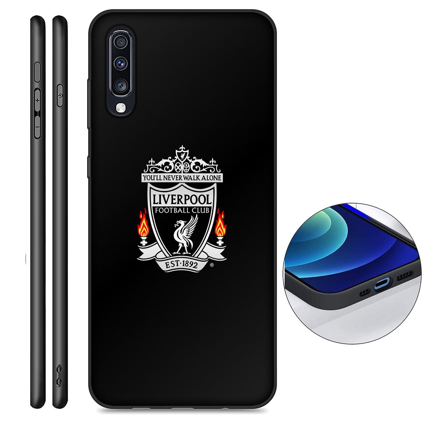 iPhone 12 Mini 11 Max Pro SE 2020 XR Phone Case Soft Silicone Casing logo Liverpool Football