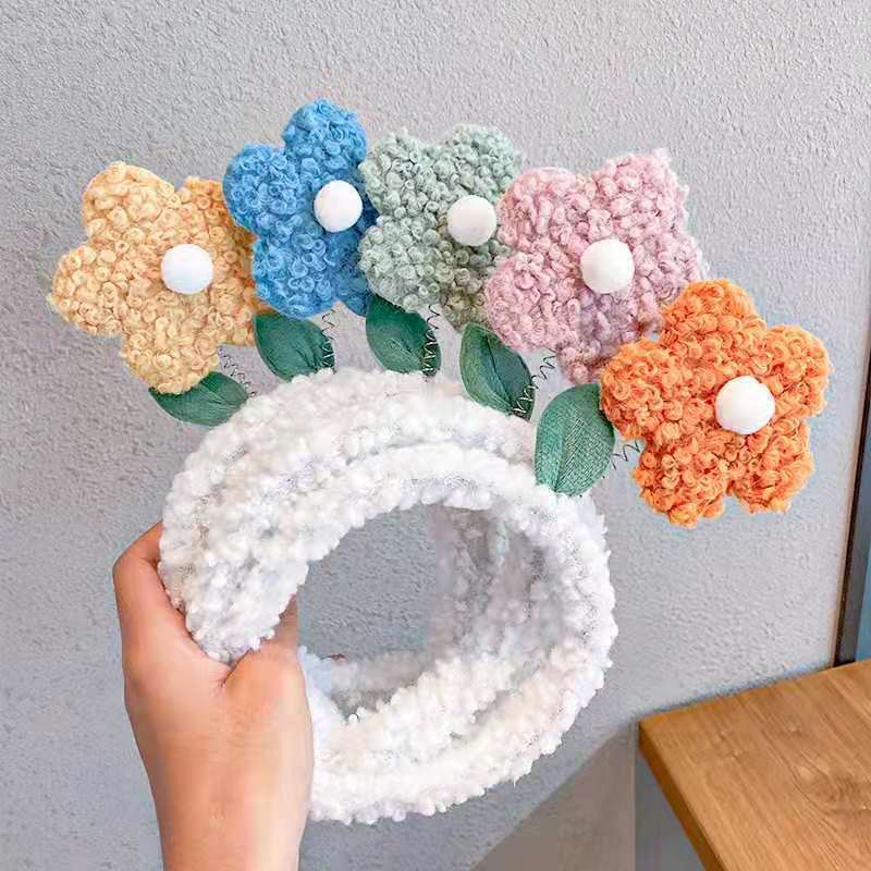 Băng Đô Hoa Nhiều Màu Dễ Thương Vui Nhộn Phong Cách Hàn Quốc Cho Nữ