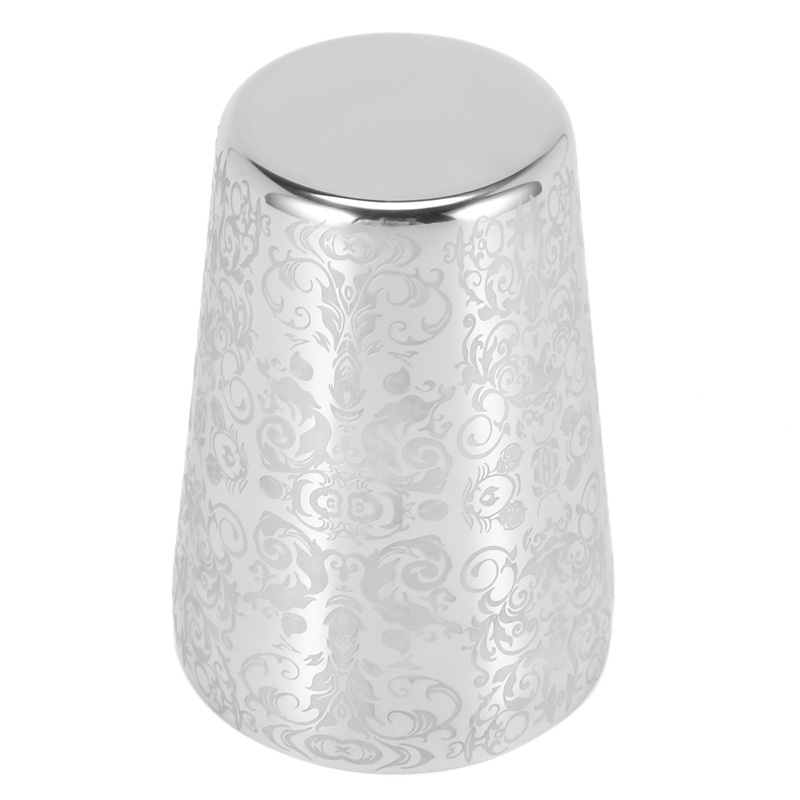 Máy lắc Cocktail Máy lắc Boston bằng thép không gỉ Barra De Ferramentas Thiết kế khắc sáng tạo Boston Máy lắc Cocktail Bộ thiếc