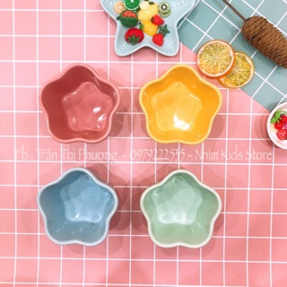 Bát sứ ăn dặm hình sao lớn cho bé
