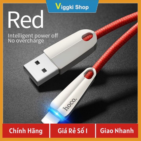 [Viggki Shop] Cáp sạc Hoco U35 200cm cổng Lightning iPhone đa năng tiện dụng