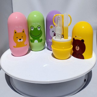 Bộ bấm móng tay móng chân 4 chi tiết hình thú an toàn cho bé trai, bé gái ngộ nghĩnh kiểu nhật Doli Shop