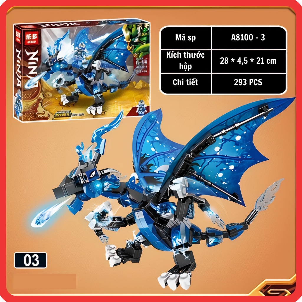 Lego Ninjago mô hình đồ chơi lắp ráp rồng thông minh Ninja Devil Dragon A8100 - shop Lego World