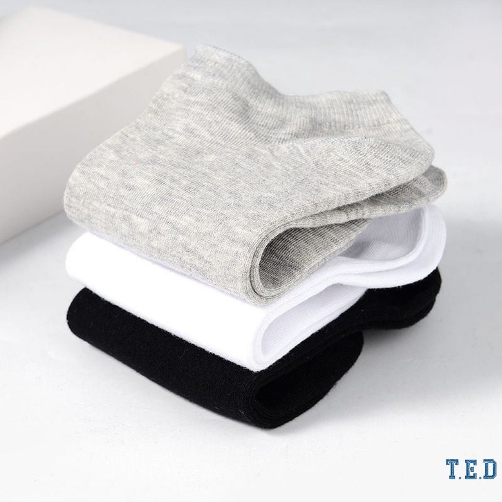 Tất ngắn nam Vớ thấp cổ trơn chống hôi chân LOẠI ĐẸP TED01