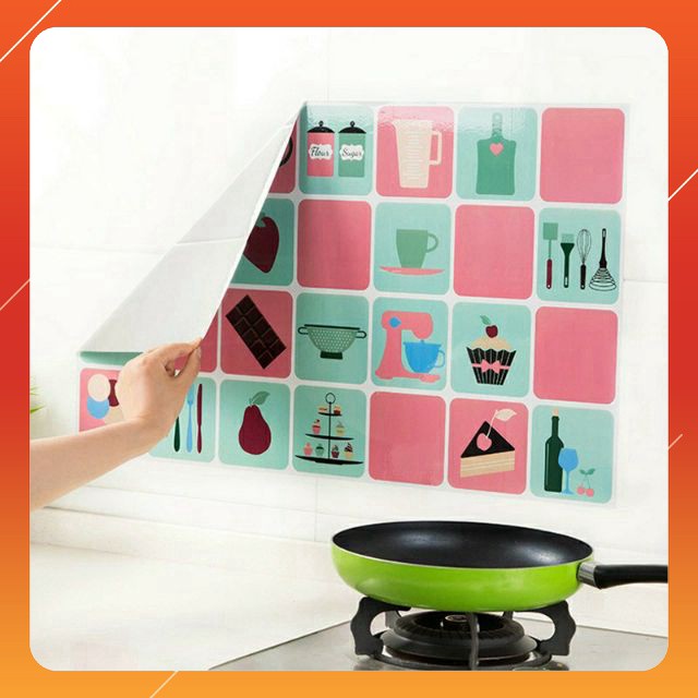 Tấm Dán Bếp Cách Nhiệt_Chống Dầu Mở Cao Cấp