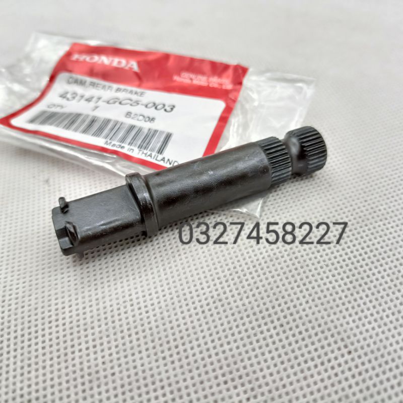 Trục cốt má phanh đùm trước xe DREAM Thái màu đen zin Honda