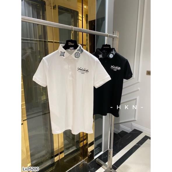 Áo Polo Nam Thêu Logo LV Siêu Hot - Áo Nam Polo LV Thêu Chữ Cao Cấp