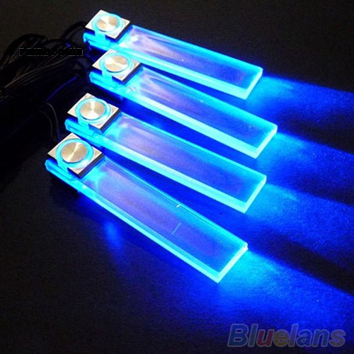 Đèn LED màu xanh dương 12V 2 trong 1 dùng trang trí sàn nội thất ô tô