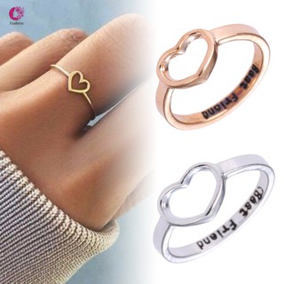 Nhẫn cặp đôi/tình bạn mặt hình trái tim