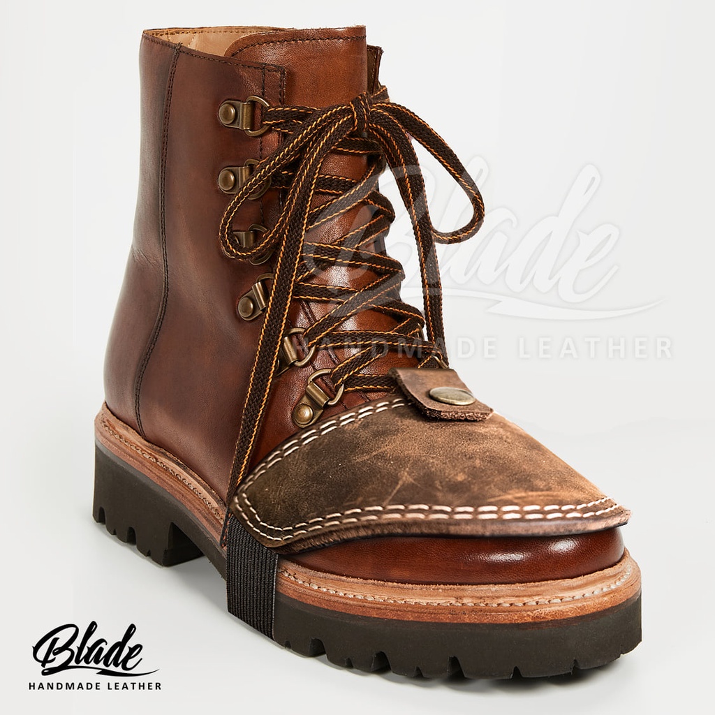 Miếng bảo vệ giày khi đi xe tay côn bằng da bò - Cover shoes